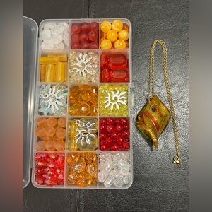 Craft Beads, SUN BURST - SUNBURN WARNING, Jewelry Supplies, loose bulk beads